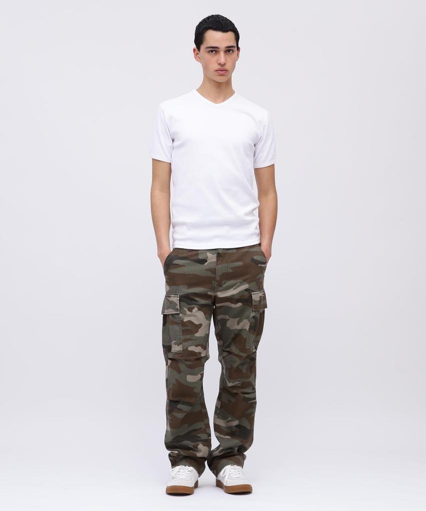 AVIREX DAILY RIB V-NECK TEE 6143501 men's L white