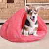 Кровать-пещера для питомца, согревающая кровать для кошки, домик для сна для собаки, треугольное полузакрытое теплое гнездо для кошки, палатка для питомца, кровать-пещера для маленьких и средних щенков