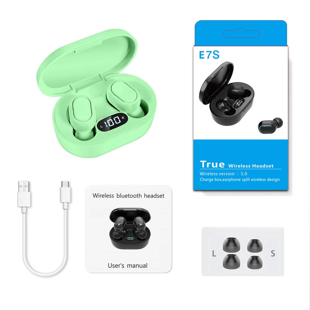 Digital Display Mini TWS Wireless Bluetooth Earbuds In-Ear Unisex Macaron Earphones Sports Waterproof