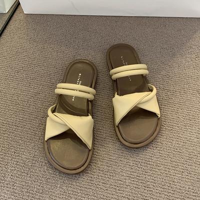 Распродажа женской обуви 2024 года. Высококачественные базовые женские тапочки. Летние повседневные тапочки для улицы. Женская обувь на платформе. Сандалии. Женские.