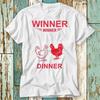 230 Gsm 100% Cotton Winner Winner Chicken Dinner Online Gamer Gaming Frp T Shirt Top Design Unisex Ladies Mens Tee Retro Fashion Vintage Shirt S746