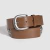 Vintage Retro Womens Belt With Alloy Buckle For Casual Fashion