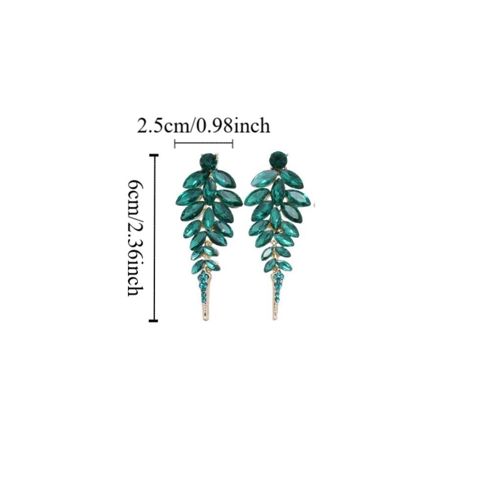 Silver Needle Tassel Earrings Full Drill Dangle Earrings Fashion Zircon Earrings Elegant Occasions