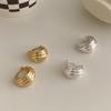 Korean Style Simple Retro Fashionable Earring Shell Shape Basic Style Versatile Earrings