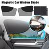 Universal Collapsible Magnetic Double Layer Car Breathable Protection UV Sunshade Interior Net Summer Accessories Automotiv S4Q5