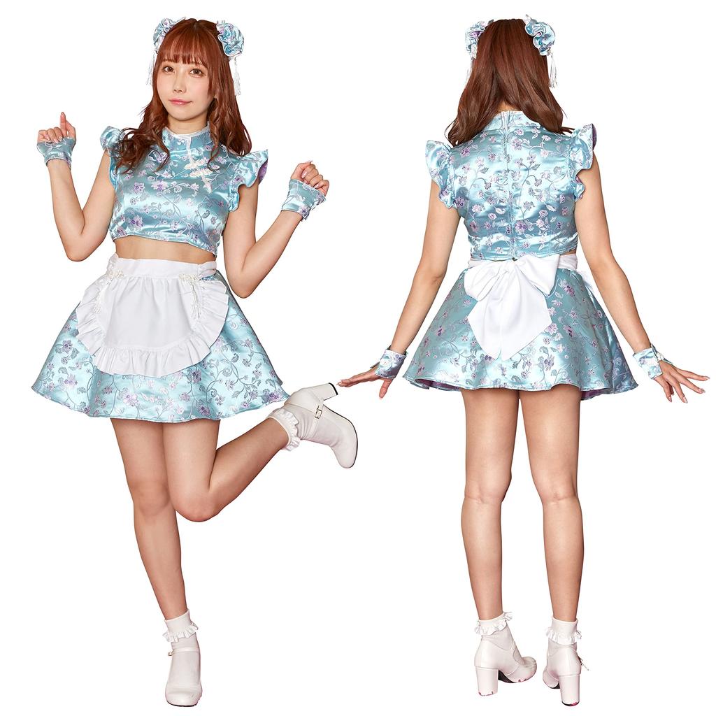 Clearstone Lyrical Palette Косплей Хэллоуин Светло-голубой Костюм китайской горничной синего цвета, Женский,