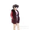 Haining Autumn and Winter New Fashion Imitation Fur Coat Women's Disassembly Leather Sleeve Thickened Warm Coat