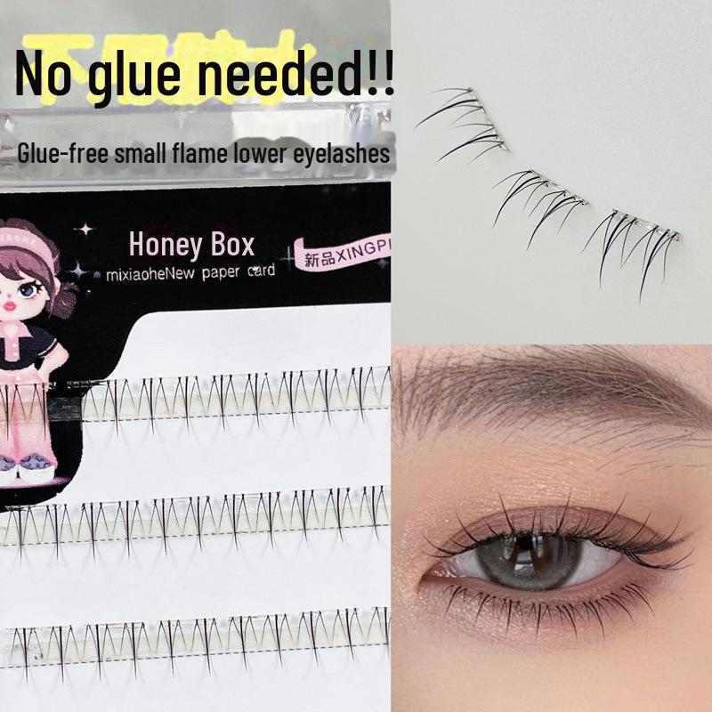 Медовые пучки ресниц: Естественный вид, без клея, простота использования, небольшой стержень пламени, идеально подходит для фотографий