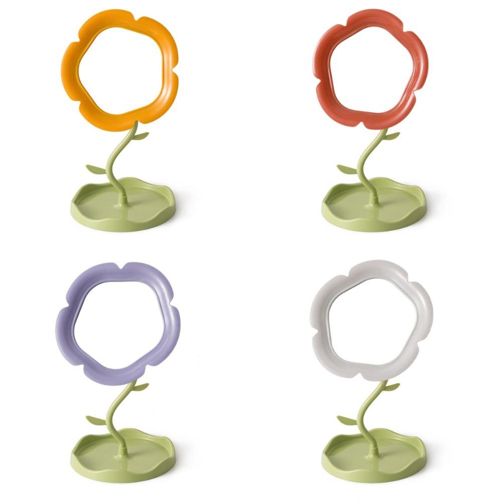 Симпатичное настольное зеркало для макияжа, классическое настольное зеркало, прочное туалетное зеркало в форме подсолнуха для спальни