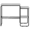 Desk with Storage Sonoma Grey 100 x 50 x 75 cm