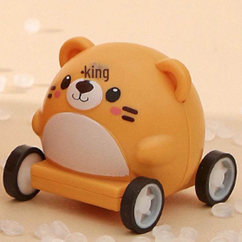 Manqi Cartoon Cute Pet Ejection Toy Car - Модная инерционная игрушка для детей