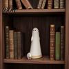 Artistic Resin Ghost Craft Dog Statue, Cute Walking Figurine, Spooky Halloween Party Table Centerpiece Decoration for Tabletop Mantel Shelf