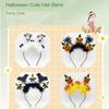 Adult Teens Headband Wing&Skull&Pumpkin Shape Hair Hoop Halloween Party Headpiece Woman Girls Cosplay Costume Hairband
