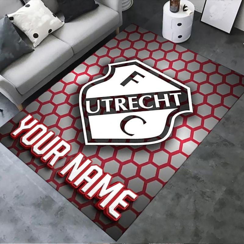 Custom Name FC Utrecht Carpet Rug for Living Room Bedroom Home Sofa Decoration,Kids play Non-slip Floor Mat