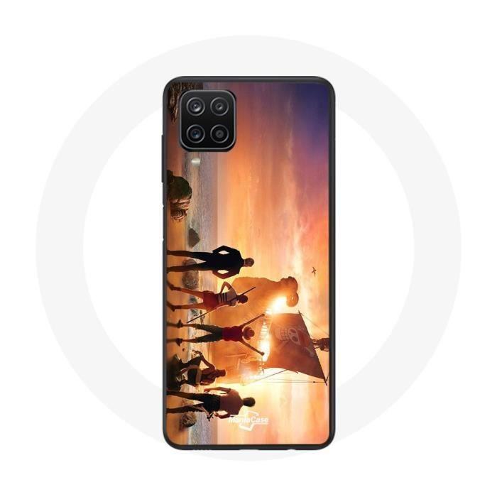 Coque - Maniacase - Samsung Galaxy A12 - One Piece Affiche Equipages Saison 1 - Souple - Noir