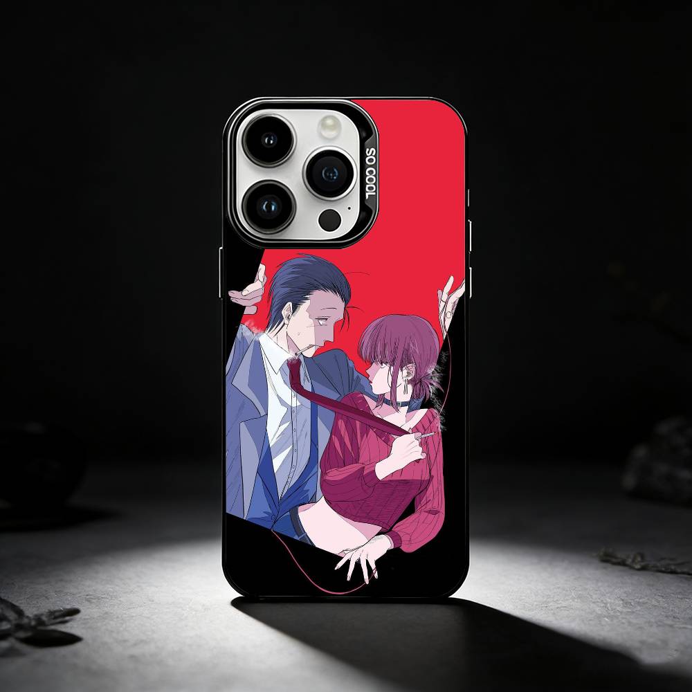 Чехол для телефона 'Курение за супермаркетом' для iPhone 17,16,15,14,13,12,11 Plus,Pro Max,XS, Цветной серебристый чехол для телефона