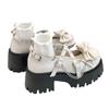 Fashion Shoes for Women 2024 Ankle-wrap Women's High Heels Platform Pumps Bow Tie Rivet Chain Square Heel Buckle Strap Ladies Shoes