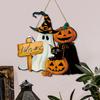 Halloween Ghost Wooden Sign For Spooky Home Decor Crafted From Durable Poplar Wood