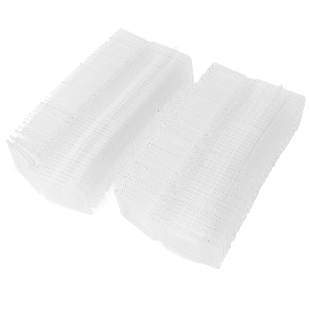 100 штук Формы-ракушки для восковых расплавов Контейнеры Прозрачный Пустой Пластиковый Поддон для Дня Святого Валентина Бесфитильные Тарты Изготовление Свечей