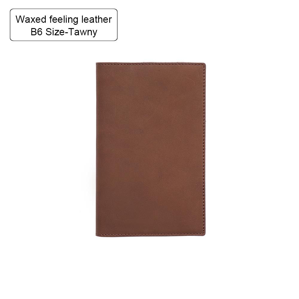 100% Genuine Leather Cover A5A6B6 Sketchbook Planner with Grid Blank Insert Retro Notebooks and Journals Diary Cover Stationery