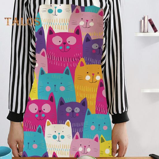 Kitchen Apron Breathable Good Woven Hard To Fade Unique Multi-use More Thicken Kitchen Apron for Home