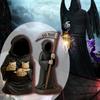 Halloween Emotional Support Grim Reaper Figurine Take The Sickle Ornament Decoration Crafts