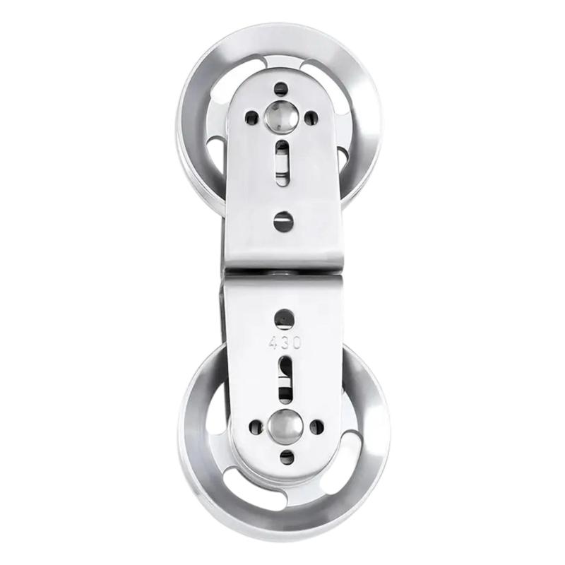 Направляющая двухроликовая тросовая pulley с алюминиевым корпусом и подшипниковым направляющим для тренировок на верхнюю тягу, жима трицепса и гребли