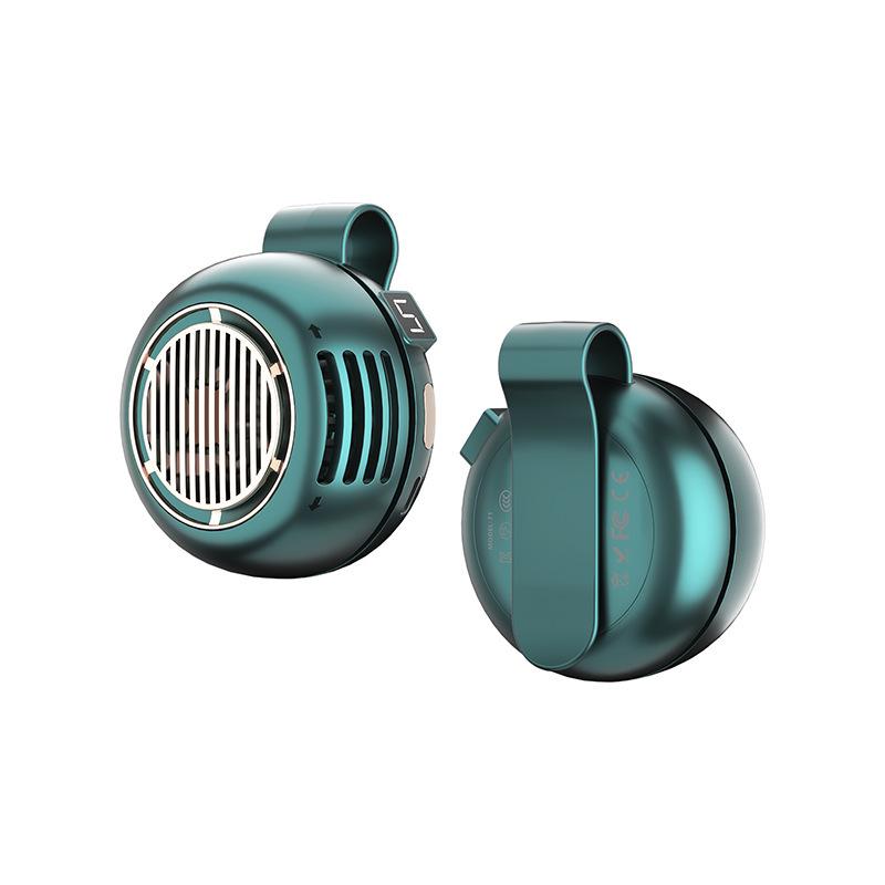 Portable Leafless Mini Cyclone Fan: Clip-On, Handheld, Wearable & Rechargeable