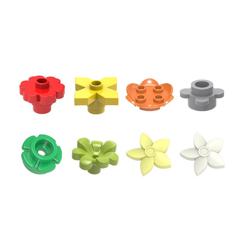 Wange Small Particle Compatible Building Blocks Set - Flower Assembly (4728/4727/15469w)