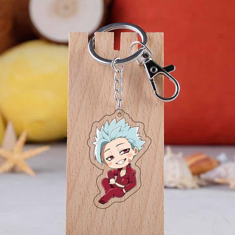Акриловый брелок «Семь смертных грехов» Nanatsu No Taizai Meliodas Ban King Hawk Diane, фигурка, кулон, брелок