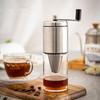 2 in 1 Hand-cranked Coffee Grinder Manual with Filter Travel Coffee Mill Adjustable Coarseness Ceramic Grinding Core