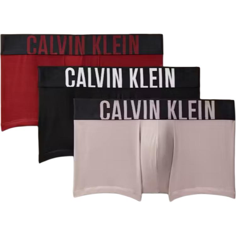 Calvin Klein Минималистичные боксеры-слипы с низкой посадкой, 3 шт. Мужское нижнее белье NB3611-Q1Q