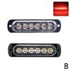 1X Truck LED Strobe Police Warning Light 6SMD Grille Flashing Side Light Bar Car Trailer Beacon Lamp Amber Traffic Light 12V 24V
