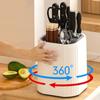 Съемный вращающийся держатель для ножей Большая вместимость Подставка для палочек Подставка для хранения ножей Кухня