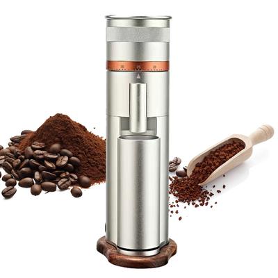 Электрическая кофемолка для зерен кофе Корпус из алюминиевого сплава 38 мм 7-ядерная жернова из нержавеющей стали Кофемолка для эспрессо