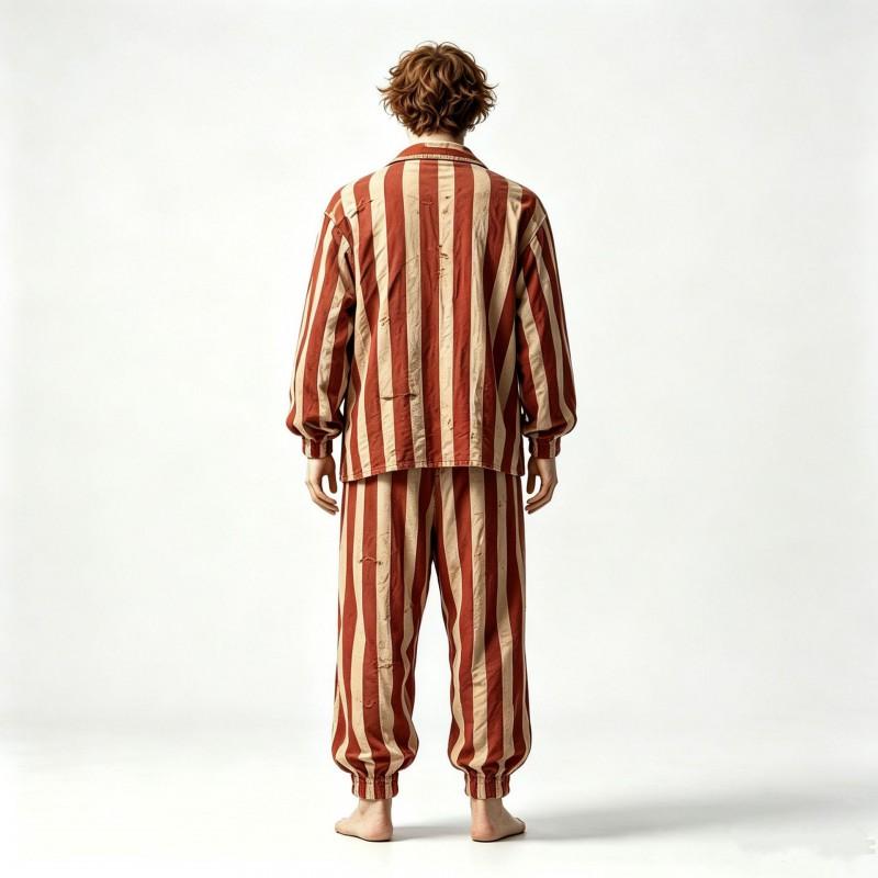 Midsummer Fright Night Vintage Clown Costume Halloween Horror Circus Cosplay Men
