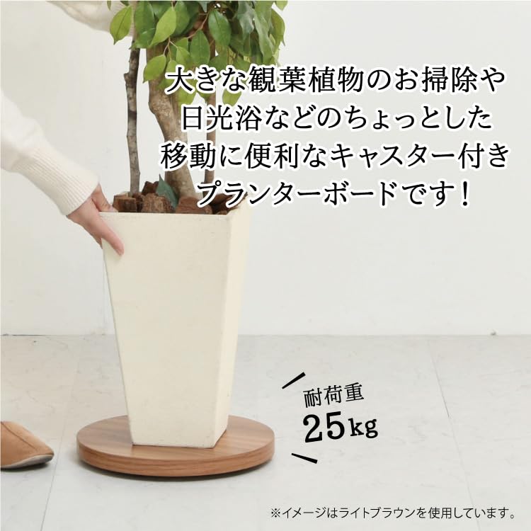 Подставка для цветов Belca, основание для кашпо с колесиками, диаметр 30 x высота 3,5 см, серая круглая подставка для горшков, грузоподъемность 25 кг, подвижная BB-PB-GY