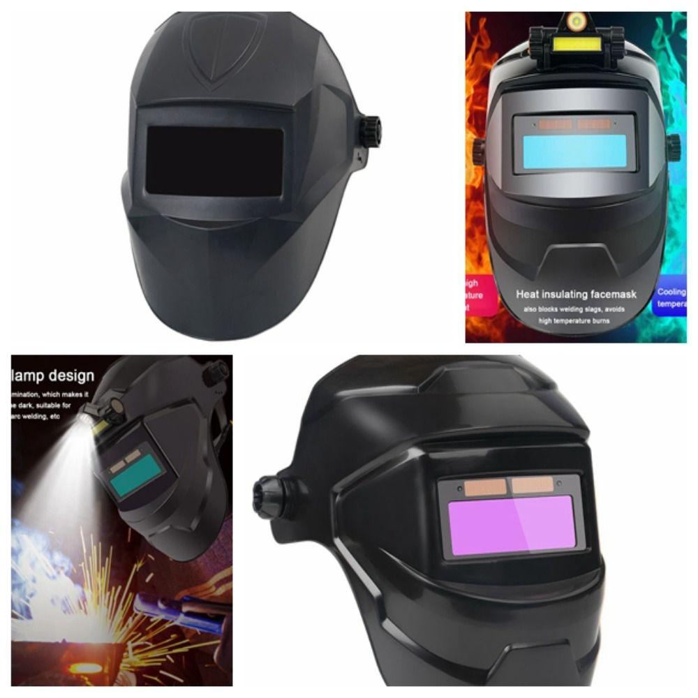 Large View Welding Mask True Color Arc Weld Helmet Fall-proof Solar Welding Helmet  Cut