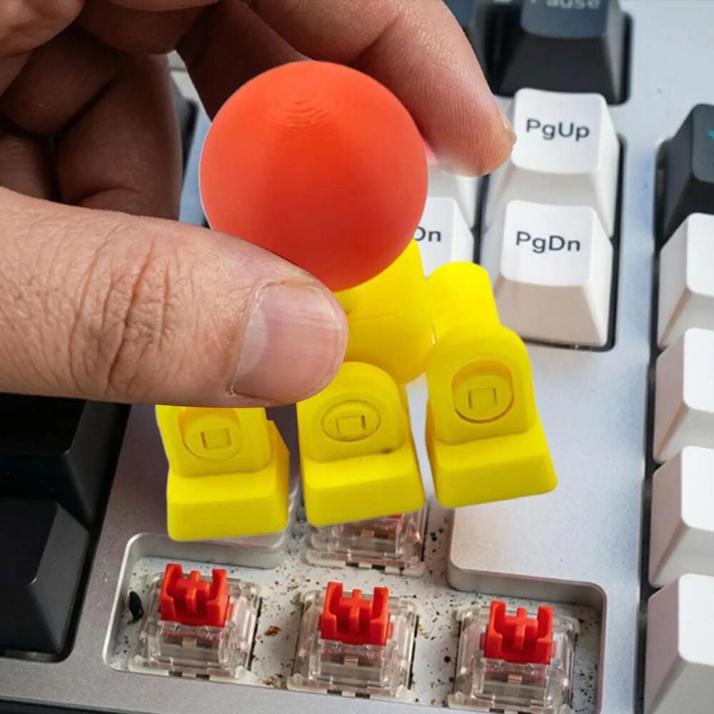 Универсальная 3D-печатная креативная кейкап джойстика, внешний игровой джойстик для механической клавиатуры, аркадный рокер для WASD механической клавиатуры