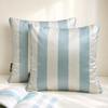 Design Decorative Throw Pillow Covers, Striped Modern Satin Cushion Cover Pack of 2 Pillowcases