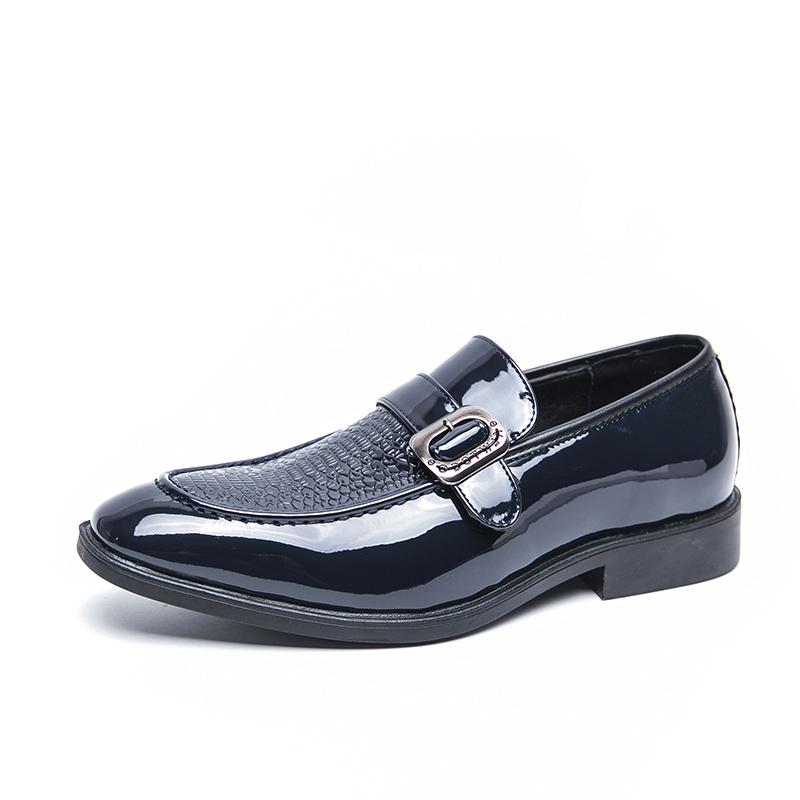 2024 Модные коричневые туфли с пряжкой для мужчин, свадебные туфли с острым носком, блестящие стразы, роскошные туфли для мужчин, городская обувь