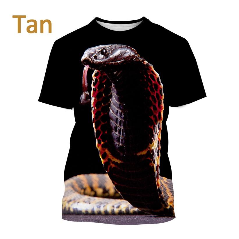 Футболка Cobra X Летняя мужская футболка с принтом животных Viper для мужчин и женщин, креативный повседневный уличный топ с коротким рукавом в стиле Харадзюку