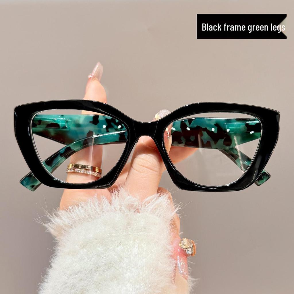 Женские ретро-очки для пресбиопии с леопардовым принтом и оправой с цветочным узором - Модные большие оправы для среднего и пожилого возраста.