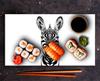 GLASS CUTTING BOARD 52x30 ZEBRA