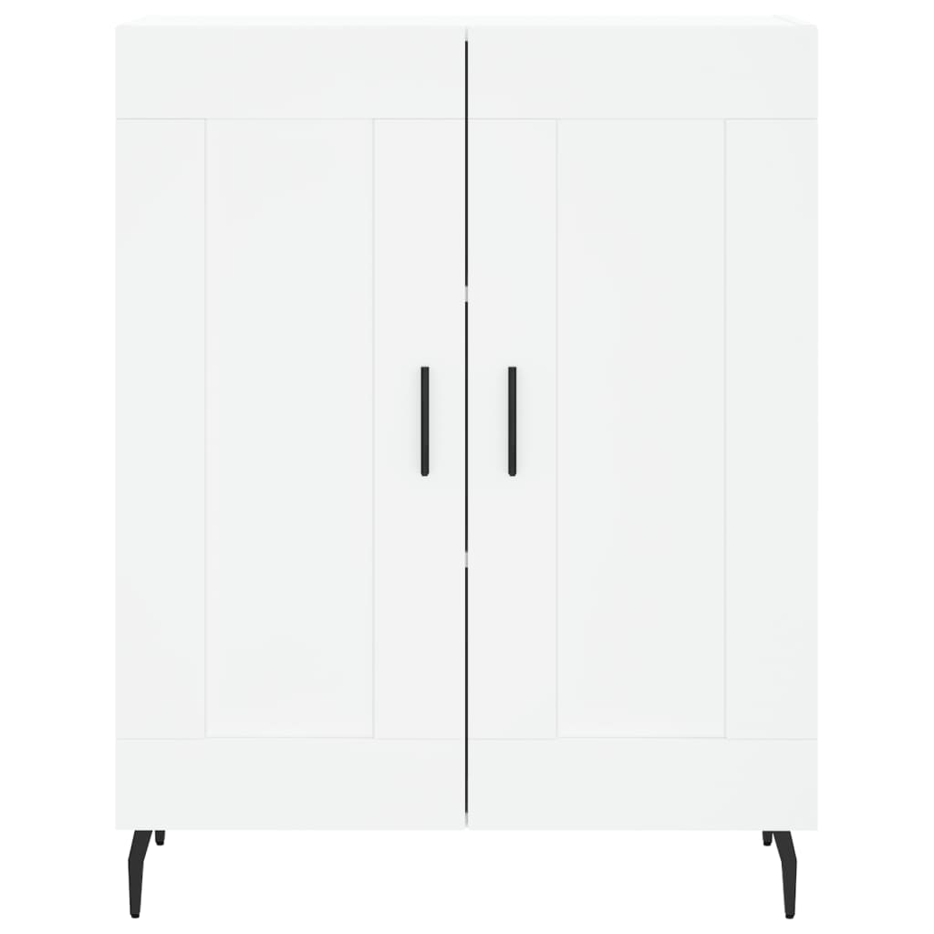 Vidaxl Witrynka, Biała, 69,5X34X180 Cm, Materiał Drewnopochodny