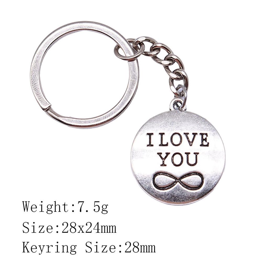Подарки на день рождения Автомобильный брелок I Love Tags Брелок для ключей Аудитория Брелок Аксессуары