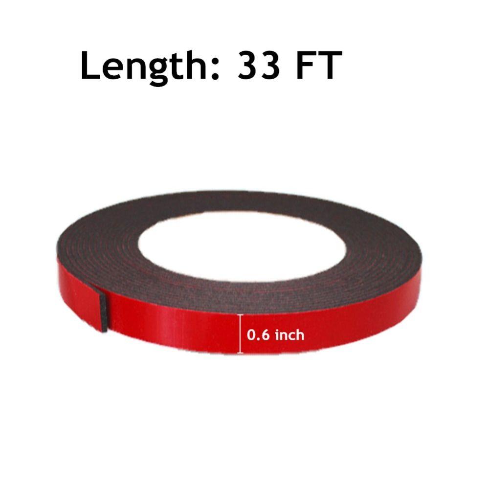 33 Ft Home Decor 2 Sided for Car, Socket Mounting Tape Double Sided Tape Strong Adhesive Foam Tape