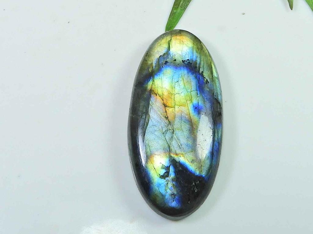 20X40MM Natural Labradorite Multi Purple Oval Cabochon Loose Gemstone 51Cts. SK-4053