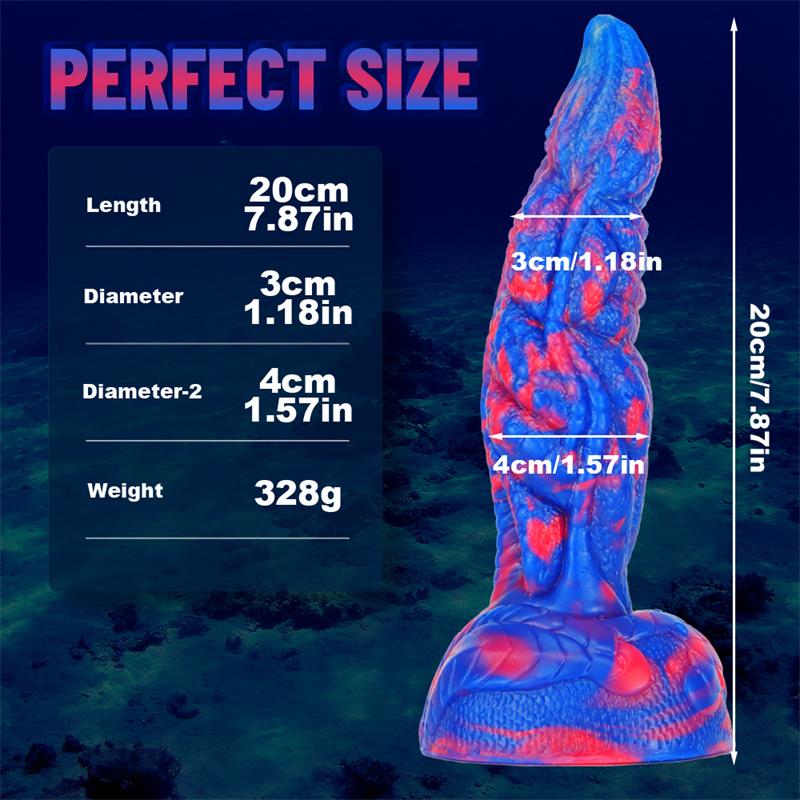 Yan Beast Mixed Color Liquid Silicone Oversized Realistic Simulation Phallus Dildo Female Sex Toys