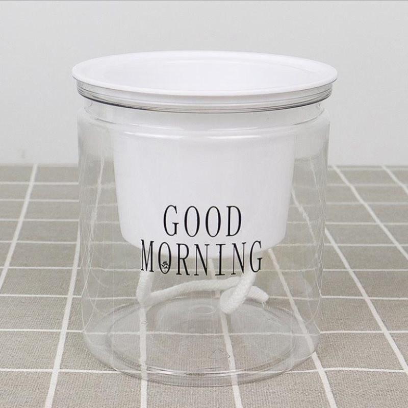 Round Hydroponic Plant Pots Self-watering Flowerpot Flower Pot Creative Succulent Automatic Water Absorption